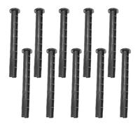 HOUDERCO 10pcs Universal Trash Can Lid Pins and Wheel Axles Replacement Set for 100l/120l Outdoor Garbage Bin Latch Hinges Compatible with Wheelie Bin Locks