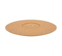 HOUDERCO 12 Inch Cork Turntable Mat for Record Player Discs and Phonograph, Plastic Material with Easy Installation and Increased Adhesion, for Home Using to Protect Vinyl Records