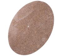 HOUDERCO 12-inch Cork Vinyl Record Mat Shock Absorbing Protective Pad for Turntable Disc Player, 297mm Diameter, 1mm Thickness, No Groove, Anti-vibration Cushion for Vinyl Records