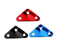 HOUDERCO 12pcs Blue Aluminum Alloy Tent Rope Fasteners Anti-rust Wind Rope Buckles Camping Cord Tighteners for Hiking Backpacking Outdoor Use