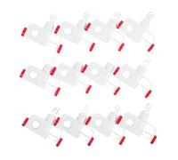 HOUDERCO 12pcs Curtain Track Gliders Silent Sliding Wheels Plastic Ceiling Curtain Track Roller Flexible Compatibility Precision Design Replacement Parts for Home Decor Bedroom