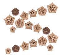 HOUDERCO 12Pcs Natural Parrot Chewing for Birds, Parakeets Foraging Treats with Healthy Walnut Blocks, Bird Shredding for Enrichment and Boredom Relief