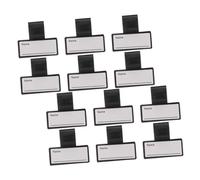 HOUDERCO 12pcs Stethoscope Id Tags Easy Attach Name Holders for Quick Identification Secure Clip Design Stylish Medical Accessories for Nurses and Doctors