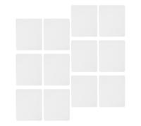 HOUDERCO 12pcs White Sublimation Mouse Pad Blanks for Heat Transfer Printing, Rubber Material with Wear-Resistant Surface, Easy to Wipe and Portable, for Office and Desk Setup