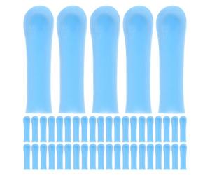 HOUDERCO 150pcs Soft Silicone Ear Cleaning Replacement Heads Gentle Earwax Spoon Covers for Ear Canal Skin Friendly Material Universal Tool Accessories for Travel and Home Use