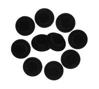HOUDERCO 15pcs Miniature Doll Hats DIY Craft Small Flocking Clown Hats for Christmas Decoration Resin Handmade Mini Caps for Dollhouse School Projects Black Medium
