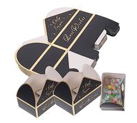 HOUDERCO 18pcs Classic Candy Boxes for Weddings Parties Elegant Packaging for Sweets Cookies Favors for Birthdays Celebrations Easy to Personalize DIY