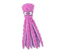 HOUDERCO 1Pc Bite Resistance Plush Octopus Dog Random Color Soft Chewing Plaything for Cats Dogs for Teething Puppies Engaging Pet Entertainment Lightweight Portable
