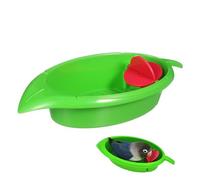 HOUDERCO 1Pc Creative Parrot Bathing Tub Pet Bathing Supply for Parrots Capacity Bird Bathing Tub Bright Colors Durable Design for Multiple Birds for Parakeets