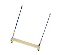 HOUDERCO 1Pc Durable Parrot Swing with Bell Creative Bird Suspension Bridge for Parrots Teeth Grinding Activity for Keeping Birds Active and Happy