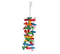 HOUDERCO 1pc Funny Parrot Chewing Toy Plaything for Macaws Parakeets Cockatiels Natural Rope Safe Decorative Pet Toy Pendant for Chewing Exercise