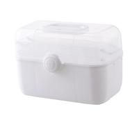 HOUDERCO 1pc Multifunctional Medicine Storage Box for Home Organization Material for Medicines Valuables and Cosmetics