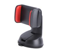 HOUDERCO 1Pc Rotation Phone Holder for Car Suction Support Stable and Odorless Bracket Compatible with All Smartphones for Dashboard and Windscreen Use Black