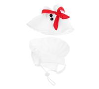 HOUDERCO 1set Pet Chef Costume for Dogs Funny Animal Kitchen Outfit with Chef Hat Soft Material for Themed Parties and Holidays Comfortable Fit for Puppies