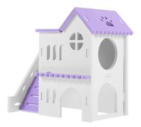 HOUDERCO 1Set Villa Hamster Hideout House Cozy Nest for Small Animals Durable Design for Guinea Pigs Hedgehogs and Squirrels Indoor Shelter