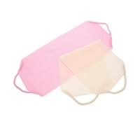 HOUDERCO 2 Pcs Long Strip Exfoliating Shower Scrub with Abrasive Texture and Stretchable Elasticity for Men and Women, Super Absorbent Polyester Bath Scrubber for Body Exfoliation and Spa