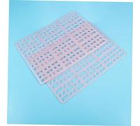 HOUDERCO 2 Pcs Pink Plastic Pet Foot Mats for Rabbits and Animals Comfortable Non Slip Pads with Fixed Tabs for Easy Installation and Cleaning for Cages and Living Spaces