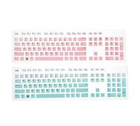 HOUDERCO 2 Pcs Silicone Keyboard Skin Protector Compatible with Dell Kb216d Kb216t Km636 Desktop Keyboard Dustproof Cover for Office and Home Use Random Color