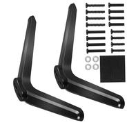 HOUDERCO 2 Pcs Tv Stand Mount with Non-slip Base Pad Stable Plastic Bracket for Televisions Easy Installation with Screws Enhanced Safety and Support for LED LCD Screens