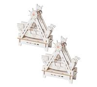 HOUDERCO 2 Sets Wooden Ship Science Equipmen Assembly Model Boat Kits Sailing Boat Kit DIY For Kids Brain Teaser Hobby Present Beige (without Battery)