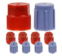 HOUDERCO 20pcs Car Air Conditioning Valve Core Caps Kit, Abs Material, Easy Installation, Multifunctional Design, Leak-proof Covers for Car Air Conditioning System Charging Ports