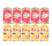HOUDERCO 20pcs Festival Red Packet Envelopes Paper Material Creative Design Assorted Color Hold Surprise Friends for Spring Festival Special Occasions