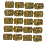 HOUDERCO 20pcs Miniature Treasure Chest Props for Dollhouse Decorative Treasure Boxes for Parties Desktop Ornaments for Themed Events and Creative Displays