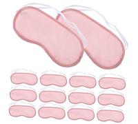 HOUDERCO 20pcs Sleep Mask Silk Eye Covers Single Use Blindfold Out Sleep Eye Mask