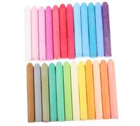 HOUDERCO 24pcs Dust Colored Chalk Set Water Soluble Sidewalk Chalks for Teachers Classroom Blackboard Outdoor Drawing with Moderate Density and Vibrant Colors