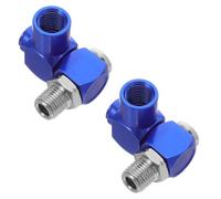 HOUDERCO 2pcs 1/4 Inch Npt Swivel Air Hose Connectors for Industrial Air Compressor Systems, Aluminium Alloy Material, 360 Degree Rotation, Quick Connect Fittings to Prevent Gas Leakage