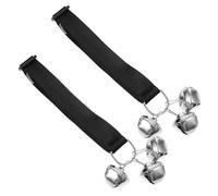 HOUDERCO 2pcs Adjustable Dog Training Doorbell for Potty Training Pet Bell Adhesive Hooks for Convenient Toilet Communication