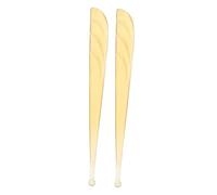 HOUDERCO 2Pcs Bamboo Ear Wax Cleaning Tools Ergonomic Ear Spoons for Safe Earwax Removal Durable Convenient Ear Cleaner for Home Use