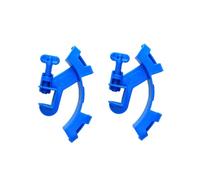 HOUDERCO 2pcs Blue Plastic Water Tube Clamp for Aquarium, Space-saving Fish Tank Hose Holder to Firmly Hold Water Tube, for Pet Fish Lovers and Aquarium Equipment Accessories