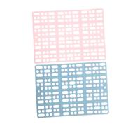HOUDERCO 2pcs Cage Mat Absorbent Bunny Floor Mats for Guinea Pig Accessories Chinchilla Foot Pads Multi-color Resting Pads for Animals