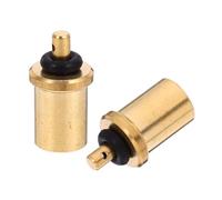 HOUDERCO 2pcs Camping Gas Canister Adapter Refill Connector for Outdoor Stove Brass Hose Adapter Gas Tank Refill Bottle Connector