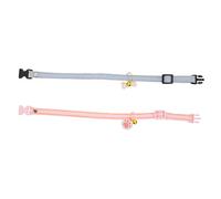 HOUDERCO 2Pcs Cartoon Cat Collar Adjustable Comfortable Neckwear for Cats Kittens Breathable Design with Cute Prints for Daily Wear Parties Special Occasions