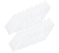 HOUDERCO 2pcs Divided Eyeshadow Makeup Organizer Box Plastic Cosmetic Storage Holder for Eyeshadow Palettes and Blushers Vanity Use