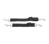 HOUDERCO 2pcs Dog Safety Collar Backup Clip with Adjustable Nylon Strap, Lightweight and Scratch Resistant Double Ended Connector for Small and Medium Dogs, for Parks and Travel