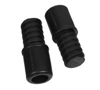 HOUDERCO 2pcs Dustpan Rod Handle Grip Replacement Sturdy End Cap for Mop and Cleaning Tools Easy Installation Compatible with Diameter Rods Durable Plastic Design