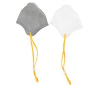 HOUDERCO 2pcs Fog Dustproof Dog Mouth Cover Bite Breathable Safety for French Bulldog Training Random Color