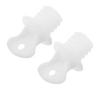 HOUDERCO 2pcs Hot Water Bottle Stoppers Plastic Caps Lightweight and Resistant to Breakage, Portable Replacement Plug for Hot Water Bags, for Home Use