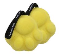 HOUDERCO 2Pcs Jumbo Soft Sponge Shower Body Scrubber for Men and Women Flexible Back Brush for Deep Skin Exfoliating Massage and Cleansing Lovely Yellow Bath Sponge for Reach Areas
