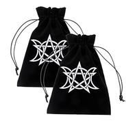 HOUDERCO 2pcs Lint Tarot Card Storage Bag Drawstring for Tarot Cards and Jewelry Easy to Carry