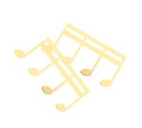 HOUDERCO 2PCS Music Note Page Holders in Elegant Gold Metal Clips for Sheet Music Stand Piano Guitar Keyboard Travel-friendly Protective Grip for Musicians and Composers
