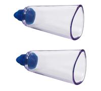 HOUDERCO 2PCS Portable Cupping Cups Oval Drop Shape Massage Can for Body Therapy with High Temperature Resistance and Ergonomic Design for Relief and Cellulite Treatment