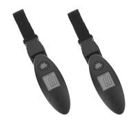 HOUDERCO 2pcs Portable Digital Luggage Weight Scales for Travel, Handheld Electronic Suitcase Weight Checker with User Friendly Design, Abs Material, 40kg/88lb Capacity, for