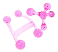 HOUDERCO 2pcs Portable Manual Body Massager Set - Pink Frog Shape Four-Ball Mini Handheld Back Massager for Fatigue Relief, Acupuncture Point Stimulation, Reusable Relaxation Tool