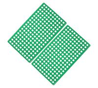 HOUDERCO 2pcs Rabbit Cage Mat for Feet Waterproof Plastic Foot Pads 30x50cm Bunny Cage Flooring Small Animal Habitat Protection for Rabbits and Hamsters