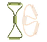 HOUDERCO 2pcs Resistance Fitness Bands for Back and Chest Training, Elastic Exercise Bands for Pilates and Yoga, 40x13x1.2cm, Versatile Home Gym Equipment for Women Random Color