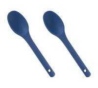 HOUDERCO 2pcs Silicone Ladle Set Non-Stick Lightweight Soup Ladle and Salad Stirring Spoon for Family Kitchen Cooking with Simple Style and Delicate Appearance